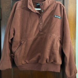 Columbia Brown Fleece Pullover